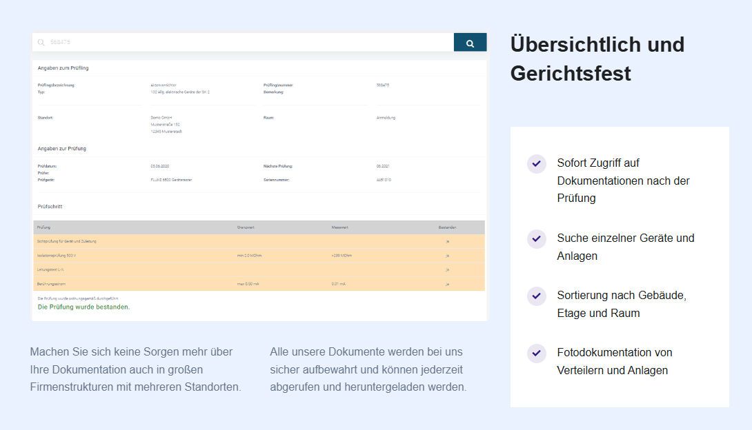 Gerichtsverwertbare Dokumentation